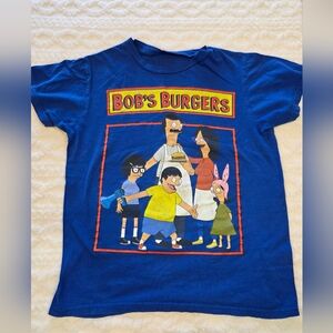 Bob’s Burgers Graphic Tee | Blue Cartoon T-Shirt | Size Small
